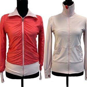 LULULEMON light pink coral pink reversible jacket Sz 4
